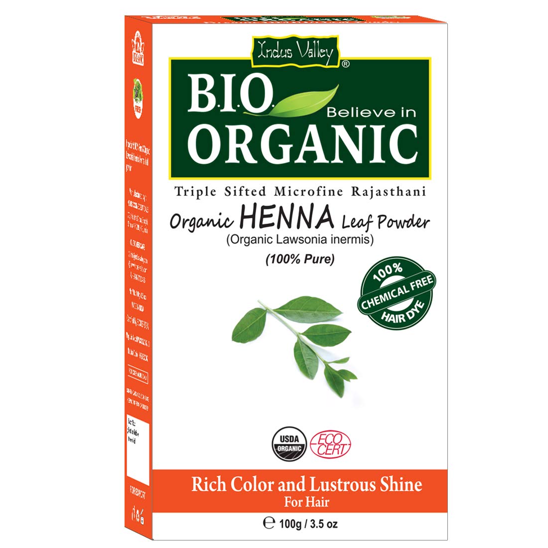 Amazon.com : Indus Valley Bio Organic Lawsonia Inermis Powder